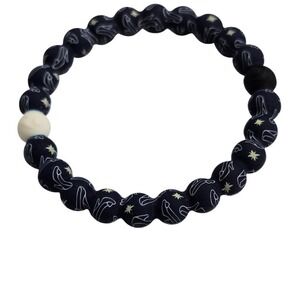 Lokai Unisex Disney Cinderella Glass Slipper Bracelet Navy Blue Silicone XS
